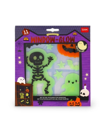LEGAMI - Set of Gel Window Stickers - Windo-Glow - Skeleton LEGAMI - Set of Gel Window Stickers - Windo-Glow - Skeleton