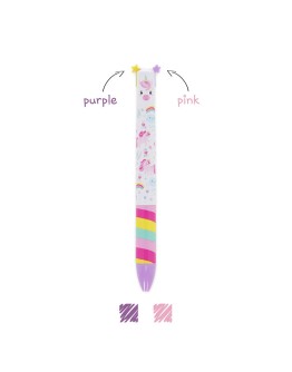 LEGAMI - Two Colour Ballpoint Pen - Click&Clack - Unicorn