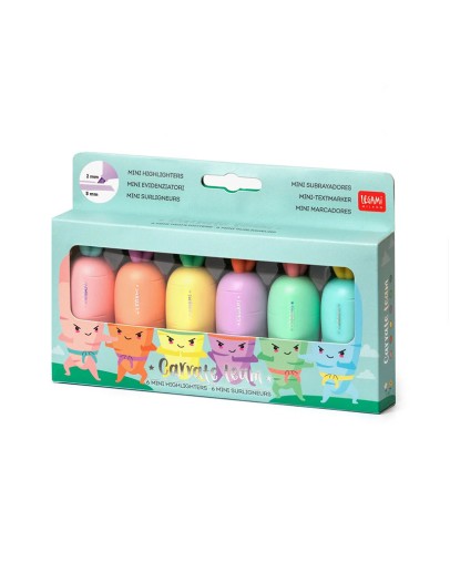 LEGAMI - Set Of 6 Mini Highlighters - Carrate Team