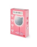 LEGAMI - Make-up Mirror with Light - You Look Purrfect!