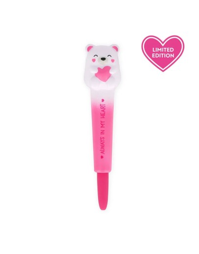 LEGAMI - Squishy Gel Pen - Squeezies - White bear