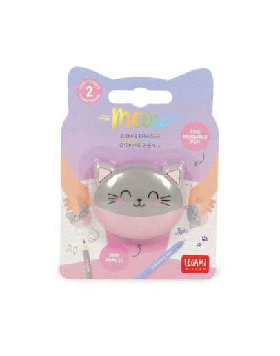 LEGAMI - 2-in-1 Eraser - Meow - Kitty