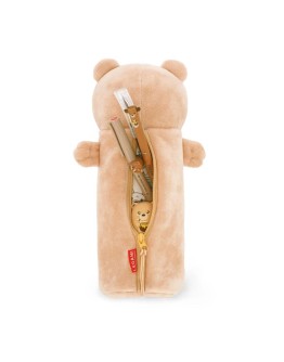 LEGAMI - Soft Plush Pencil Case - Super Soft! - Teddy Bear "Dream Big"