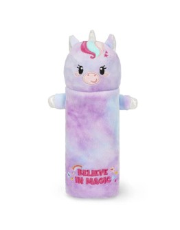 LEGAMI - Soft Plush Pencil Case - Super Soft! - Unicorn "Believe in Magic"