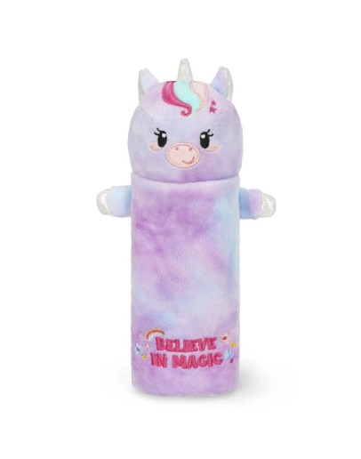 LEGAMI - Soft Plush Pencil Case - Super Soft! - Unicorn "Believe in Magic"