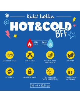 LEGAMI - Vacuum Bottle for Kids - Monster - Hot&Cold BFF