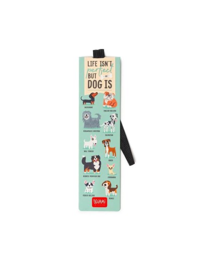 LEGAMI - Bookmark With Elastic Band - Dogs