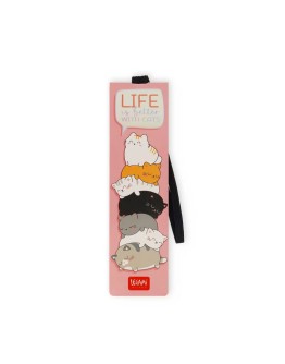LEGAMI - Bookmark With Elastic Band - Cats