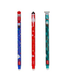 LEGAMI - Set of 3 Erasable Gel Pens - The Nutcracker