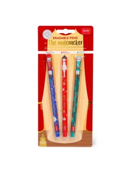 LEGAMI - Set of 3 Erasable Gel Pens - The Nutcracker
