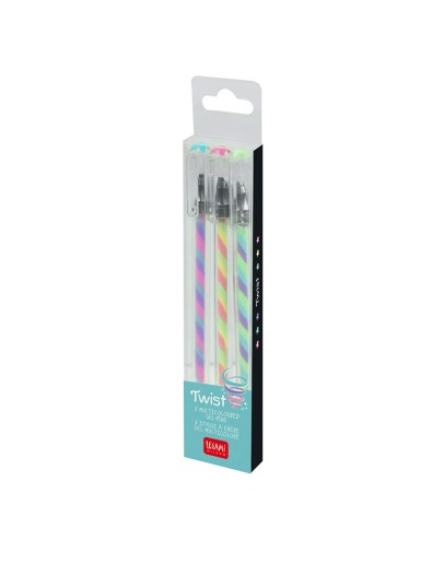 LEGAMI - Set Of 3 Multicoloured Gel Pens - Twist