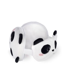 LEGAMI - Cute Travel Pillow with Sleep Mask - Panda