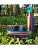 LEKKABOX - RVS Drinkfles lichtgewicht Rainbow - 500 ml