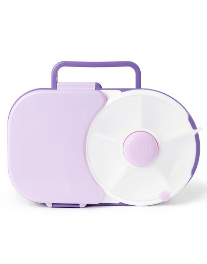 GOBE - 2in1 Lunchbox & Snack Spinner Sticker Edition - Grape Purple
