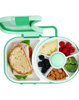 GOBE - 2in1 Lunchbox & Snack Spinner Sticker Edition - Sage Green