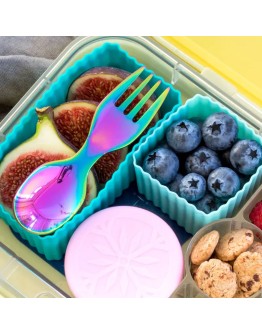 LEKKABOX - RVS Spork Rainbow