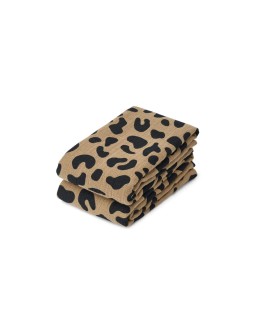 LIEWOOD - Lewis Muslin Cloth 2 pack - Mega leo oat mix