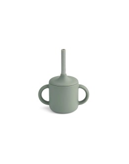 LIEWOOD - Cameron Sippy cup - Faune green/Dove blue mix