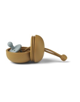 LIEWOOD - Philip pacifier box - Golden caramel