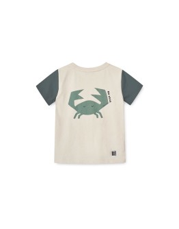 LIEWOOD - Apia Printed baby T shirt Oh Crab