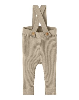 LIL ATELIER - Baby broekje gebreid met helpen - White pepper