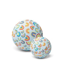 LITTLE L - Rubber bal Rainbows – 13 cm