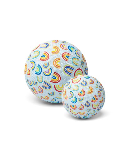 LITTLE L - Rubber bal Rainbows – 13 cm