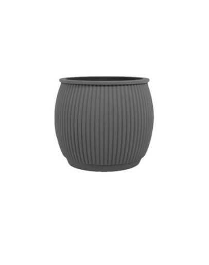 LIVING BY COLORS - Silicone bloempot chubby - Dark grey