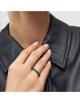 LULU COPENHAGEN - Color Ring Enemal - Green