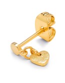 LULU COPENHAGEN - Earring Love U Dangling 1 pcs - Gold plated
