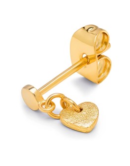 LULU COPENHAGEN - Earring Love U Dangling 1 pcs - Gold plated