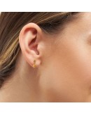 LULU COPENHAGEN - Earring Love U Dangling 1 pcs - Gold plated