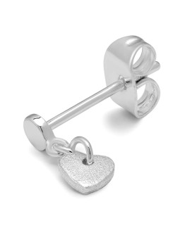 LULU COPENHAGEN - Earring Love U Dangling 1 pcs - Silver plated
