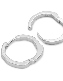 LULU COPENHAGEN - Organic Hoops Pair Silver plated
