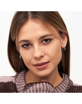 LULU COPENHAGEN - Organic Hoops Pair Silver plated