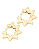LULU COPENHAGEN - Star Hoops pair Gold plated