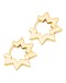 LULU COPENHAGEN - Star Hoops pair Gold plated