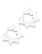 LULU COPENHAGEN - Star Hoops pair Silver plated