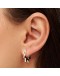 LULU COPENHAGEN - Star Hoops pair Silver plated