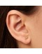 LULU COPENHAGEN - Earring Sunrise brushed 1 pcs gold plated