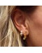 LULU COPENHAGEN - Connected Hearts earring 1 pcs - Gold plated