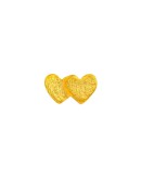 LULU COPENHAGEN - Earring Domino Hearts 2 - 1 pcs - Gold plated