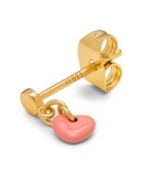 LULU COPENHAGEN - Earring Love U Dangling 1 pcs - Burnt Coral