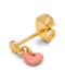 LULU COPENHAGEN - Earring Love U Dangling 1 pcs - Burnt Coral