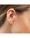 LULU COPENHAGEN - Earring Love U Dangling 1 pcs - Burnt Coral