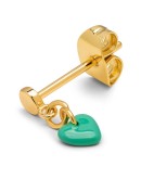 LULU COPENHAGEN - Earring Love U Dangling 1 pcs - Light Green