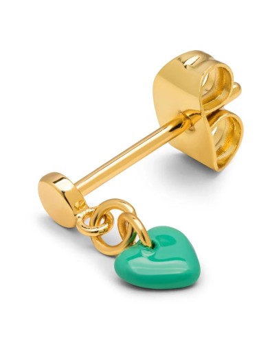 LULU COPENHAGEN - Earring Love U Dangling 1 pcs - Light Green
