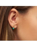 LULU COPENHAGEN - Earring Love U Dangling 1 pcs - Light Green