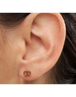 LULU COPENHAGEN - Earring Pretzel 1 pcs - Gold plated