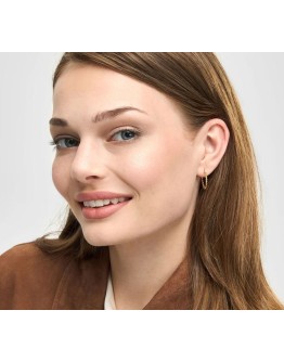 LULU COPENHAGEN - Twisted Hoops pair - Gold plated